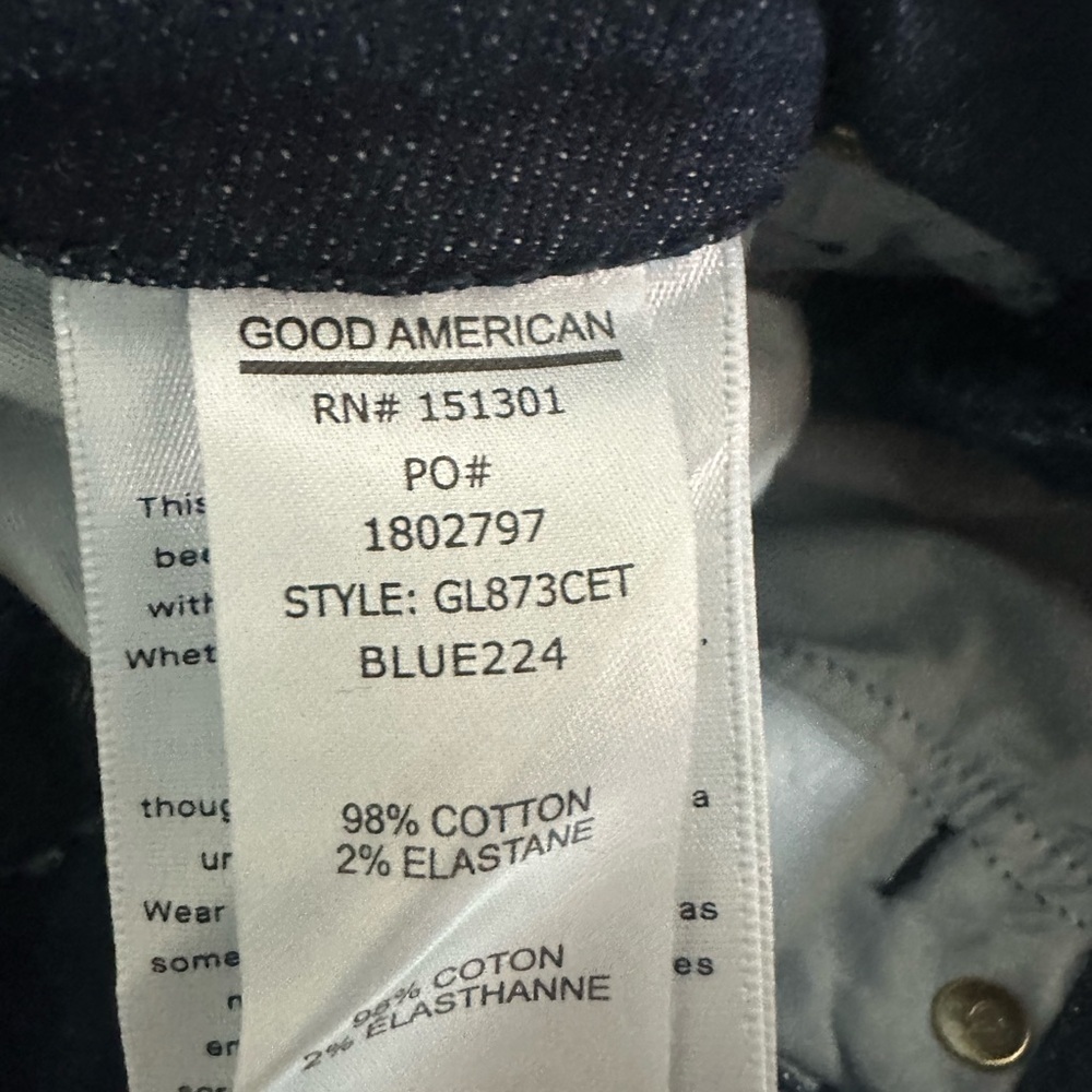 Good American Midnight High Rise Jeans - Picture 9 of 12